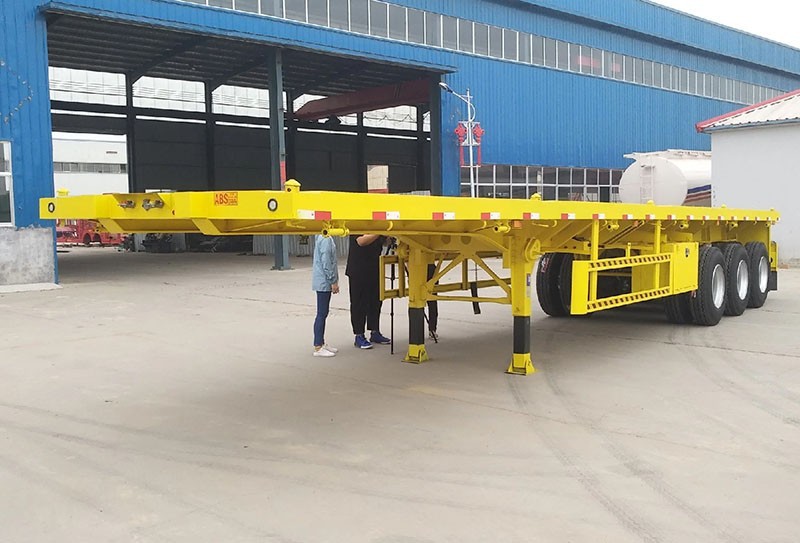 3-axle 80T Flatbed Semi-trailer
